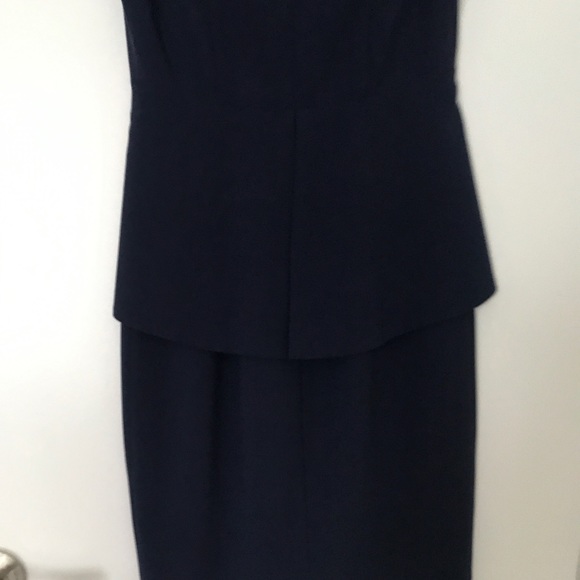 Flattering navy dress with zipper - Picture 5 of 7
